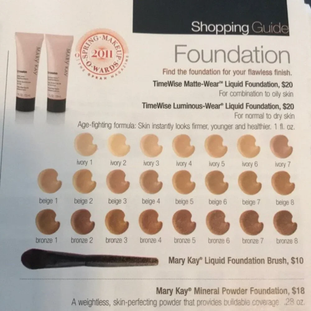 Mary Kay Timewise Luminous-Wear Foundation in Ivory 6 - Picture 3 of 3